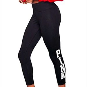 PINK VICTORIA SECRET ULTIMATE SPANDEX YOGA LEGGINGS